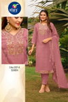 Sunidhi By Vitara Poly Chinon Kurti Bottom With Dupatta Suppliers In India